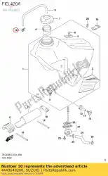 Tutaj możesz zamówić zacisk, przewód paliwowy od Suzuki , z numerem części 4448640200: