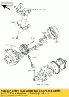 210070556, Kawasaki, rotor klz1000acf kawasaki klz 1000 2012 2013 2014, Nowy