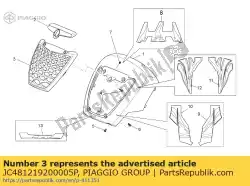 Tutaj możesz zamówić siatka szary od Piaggio Group , z numerem części JC481219200005P: