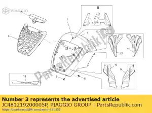 Piaggio Group JC481219200005P siatka szary - Dół