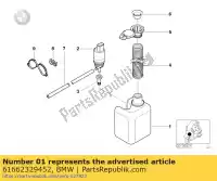 61662329452, BMW, Contenitore per la pulizia del parabrezza bmw c1  125 200 , Nuovo