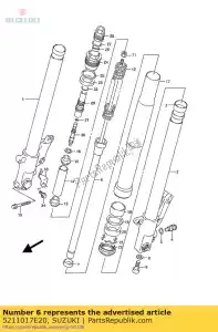 Suzuki 5211017E20 damper,front - Bottom side