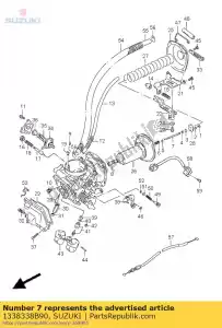 suzuki 1338338B90 agulha, jato - Lado inferior