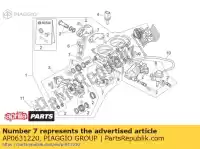 AP0631220, Piaggio Group, O-ring aprilia  rsv rsv tuono 1000 2004 2005 2006 2007 2008 2009, Nieuw