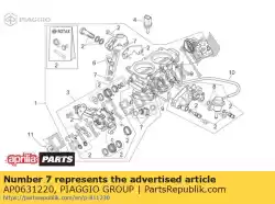 Ici, vous pouvez commander le joint torique auprès de Piaggio Group , avec le numéro de pièce AP0631220: