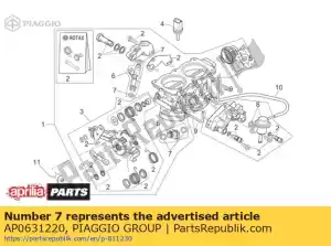 Piaggio Group AP0631220 anel-o - Lado inferior