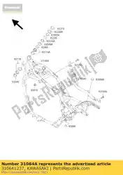 pipe-comp, onderbuis, links van Kawasaki, met onderdeel nummer 310641237, bestel je hier online: