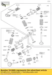 shim, t = 1. 80 vn800-a3 van Kawasaki, met onderdeel nummer 921801211, bestel je hier online: