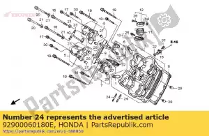 honda 92900060180E bout, tapeind, 6x18 - Onderkant