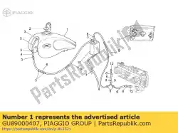 Qui puoi ordinare serbatoio di carburante. Red / chrome da Piaggio Group , con numero parte GU89000407: