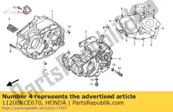 Here you can order the no description available at the moment from Honda, with part number 11200KCE670: