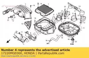 honda 17220MGE000 estuche comp., filtro de aire - Lado inferior