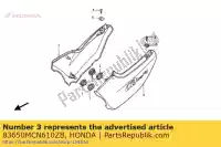 83650MCN610ZB, Honda, set di copertine, r. side (wl) * type15 * (type15) honda cb 750 2001, Nuovo