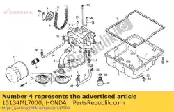 Aqui você pode pedir o nenhuma descrição disponível no momento em Honda , com o número da peça 15134ML7000: