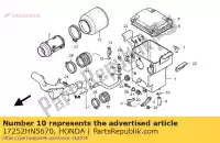 17252HN5670, Honda, afdichting, snorkelkanaal honda trx350fe fourtrax rancher 4x4 es 350 , Nieuw