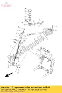 yamaha 5TG258940000 tank, reservoir - Onderkant