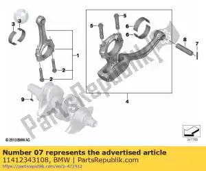 bmw 11412343108 roll pin - Bottom side