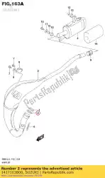 Here you can order the o ring,exhaust from Suzuki, with part number 1417103B00: