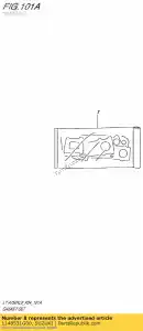 suzuki 1148531G00 gasket,v-belt c - Bottom side