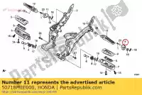 50718MEE000, Honda, plaque, étape passager cliquez honda cbr  fa cb hornet f rr rra cbf na s sa n hannspree cbr600rr cb600f cb600fa cb600f3 cb600f3a cbr600f cbr600fa msx125 600 125 , Nouveau