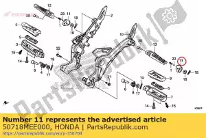 Honda 50718MEE000 plato, paso de pasajero clic - Lado inferior
