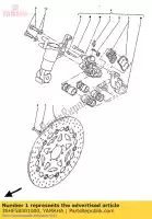 3SHF58301000, Yamaha, disk brake assy yamaha tzr szr tzrr 125 660, New