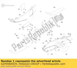 Aqui você pode pedir o túnel central, blauww, sufixo: d9_blauw imperiale 204/a em Piaggio Group , com o número da peça 62090800D9: