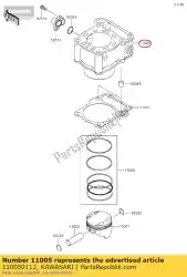 Here you can order the cylinder-engine from Kawasaki, with part number 110050112: