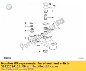 bmw 31422314128 ondersteuning - 28x20x7 (tot 03/2003) - Onderkant