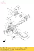 367253810100, Yamaha, Asse, ruota yamaha 12g europe 2212g-300e1 dx 977 england type 394 holland type j5 dx 979 holland type 3e8 dx 980 (a) holland type 3e8 m 2l4 europe 2e028-198e5 mx 1jy holland 261jy-341e1 mx 4et1 holland 224et-341e1 pw yz 1 50 80 1977 1979 1980 1982 1986 1992 1993 1995, Nuovo