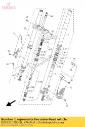 voorvork assy (l. H) van Yamaha, met onderdeel nummer B29231020000, bestel je hier online: