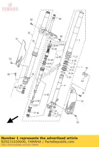 yamaha B29231020000 forcella anteriore (l.h) - Il fondo