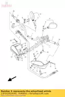 23P262820000, Yamaha, capuchon, poignée sous yamaha  xt 200 1200 2010 2011 2012 2017 2018 2019 2020, Nouveau