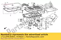 17210MCB960, Honda, Filtro dell'aria honda xl transalp v xl650v 650 , Nuovo