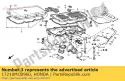 Tutaj możesz zamówić filtr powietrza od Honda , z numerem części 17210MCB960: