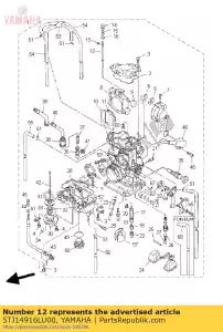 yamaha 5TJ14916LU00 naald- - Onderkant