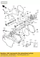 220AA0306, Kawasaki, cros a vite, 3x6 kawasaki kx  e m h k r l gpz b d g j f c kdx a gpz305 belt drive kdx200 kx500 kx125 kx250 kdx125 kdx250 500 125 250 305 200 , Nuovo