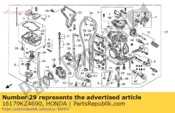 bindmiddel van Honda, met onderdeel nummer 16179KZ4690, bestel je hier online: