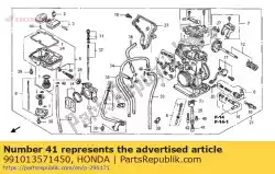 Ici, vous pouvez commander le jet, principal, # 145 auprès de Honda , avec le numéro de pièce 991013571450: