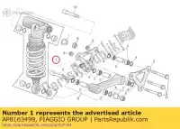 AP8163499, Piaggio Group, Amortiguador aprilia  rsv rsv tuono 1000 2004 2005 2006 2007 2008 2009, Nuevo