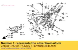 Aqui você pode pedir o grampo, cabo de embreagem em Honda , com o número da peça 22878KB9000: