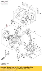 Suzuki 1370140HB0 cleaner,air,r - Bottom side