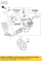 Tutaj możesz zamówić klocki hamulcowe kvf650-a1 od Kawasaki , z numerem części 430821273: