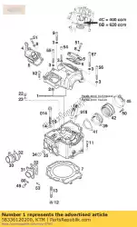 Tutaj możesz zamówić g? Owica cylindra kpl. 620 lc4 '95 od KTM , z numerem części 58336120200: