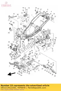 yamaha 5RU213421000 staffa, sedile 2 - Il fondo