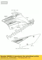 560690710, Kawasaki, pattern,shroud,upp,lh klx110cb kawasaki klx 110 2011, New