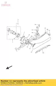 yamaha 945821710400 ketting - Onderkant