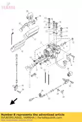 beugel, eenheid van Yamaha, met onderdeel nummer 5VU85991A000, bestel je hier online: