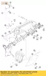 Qui puoi ordinare supporto f silenziatore 08 da KTM , con numero parte 7560501400001: