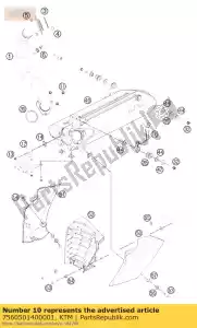 ktm 7560501400001 supporto f silenziatore 08 - Il fondo